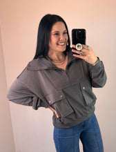 Load image into Gallery viewer, 1/4 Zip Pullover **2 COLORS** - PLUS
