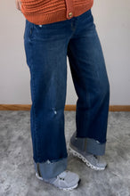 Load image into Gallery viewer, Wide Leg Cuffed Lovervet Jeans - PLUS
