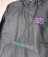 Load image into Gallery viewer, Black TBB 1/4 Zip Windbreaker
