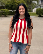 Load image into Gallery viewer, Stripe Sweater Tank Top **2 COLORS**
