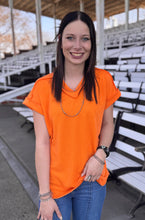 Load image into Gallery viewer, Urban Ribbed V Neck Top **2 COLORS**

