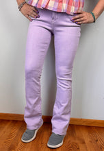 Load image into Gallery viewer, Pastel Lilac Bootcut Special A Jeans - PLUS
