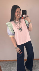 Striped Colorblock Top **2 COLORS**