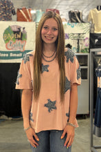 Load image into Gallery viewer, Dusty Pink Denim Star Top **PLUS**
