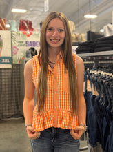 Load image into Gallery viewer, Gingham Collared Top **2 COLORS**
