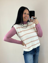Load image into Gallery viewer, Striped Knit Sweater Vest **3 COLORS**
