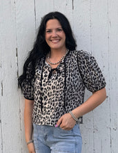 Load image into Gallery viewer, Leopard Tie Top **2 COLORS**
