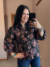 Load image into Gallery viewer, Jacquard Floral Top **2 COLORS**
