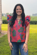 Load image into Gallery viewer, Floral Jacquard Top **2 COLORS**

