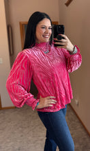 Load image into Gallery viewer, Velvet Zebra Top **2 COLORS**
