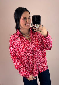 Abstract Button Down Top **2 COLORS**