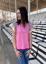 Load image into Gallery viewer, Pink Ribbed Top
