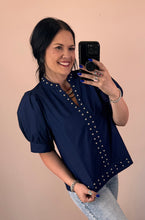 Load image into Gallery viewer, Stud Accent Top **3 COLORS** - PLUS
