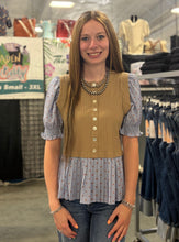 Load image into Gallery viewer, Sweater Polka Dot Detail Top ** 2 COLORS **
