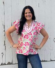Load image into Gallery viewer, Floral Top **2 COLORS**
