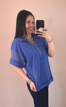 Load image into Gallery viewer, Mixed Collared Top **4 COLORS**
