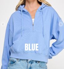 Load image into Gallery viewer, 1/4 Zip Hoodie **9 COLORS**

