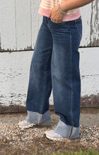 Load image into Gallery viewer, Wide Leg Cuffed Lovervet Jeans - PLUS

