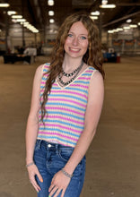 Load image into Gallery viewer, Striped Knit Top **PLUS**
