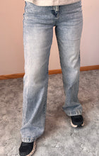 Load image into Gallery viewer, Medium Stone Wash 90s Wide Leg KanCan Jeans
