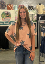 Load image into Gallery viewer, Dusty Pink Denim Star Top **PLUS**
