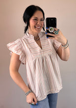 Load image into Gallery viewer, Striped Babydoll Top **2 COLORS**
