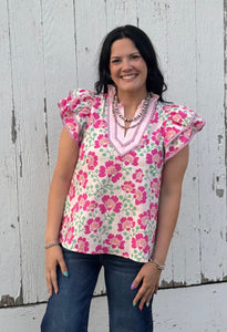 Floral Top **2 COLORS**