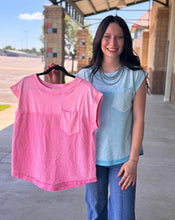 Load image into Gallery viewer, Waffle Front Pocket Top **2 COLORS**
