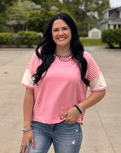 Load image into Gallery viewer, Striped Colorblock Top **PLUS**
