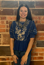 Load image into Gallery viewer, Embroidered Babydoll Top **3 COLORS**
