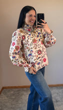 Load image into Gallery viewer, Floral Mock Neck Top **2 COLORS**
