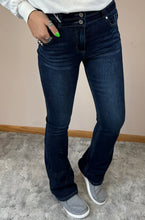 Load image into Gallery viewer, Dark Wash Double Button Bootcut KanCan Jeans - PLUS
