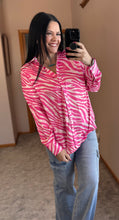 Load image into Gallery viewer, Zebra Satin Top **2 COLORS**

