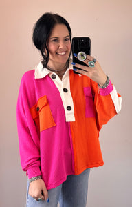 Urban Ribbed Colorblock Pullover **3 COLORS**
