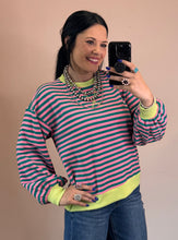 Load image into Gallery viewer, Striped Sweatshirt ** 2 COLORS**
