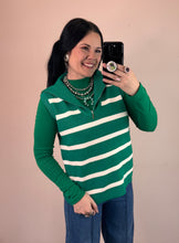 Load image into Gallery viewer, Striped 1/4 Zip Sweater Vest **3 COLORS** - PLUS
