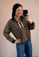 Load image into Gallery viewer, Leopard Knit 1/4 Zip
