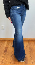 Load image into Gallery viewer, Dark Wash Ultra High Rise Super Flare KanCan Flare Jeans
