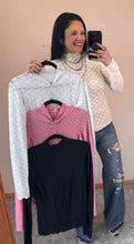 Load image into Gallery viewer, Lace Mock Neck Top **4 COLORS**
