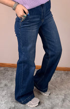 Load image into Gallery viewer, Wide Leg Slanted Pocket RIsen Jeans - PLUS
