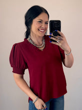 Load image into Gallery viewer, Frilled V Neck Top **5 COLORS**

