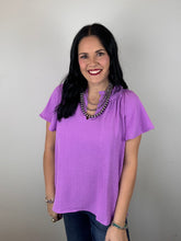 Load image into Gallery viewer, Solid Split Neck Top **2 COLORS**
