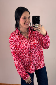 Abstract Button Down Top **2 COLORS**