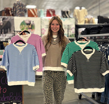 Load image into Gallery viewer, Ribbed Striped Pullover **5 COLORS**
