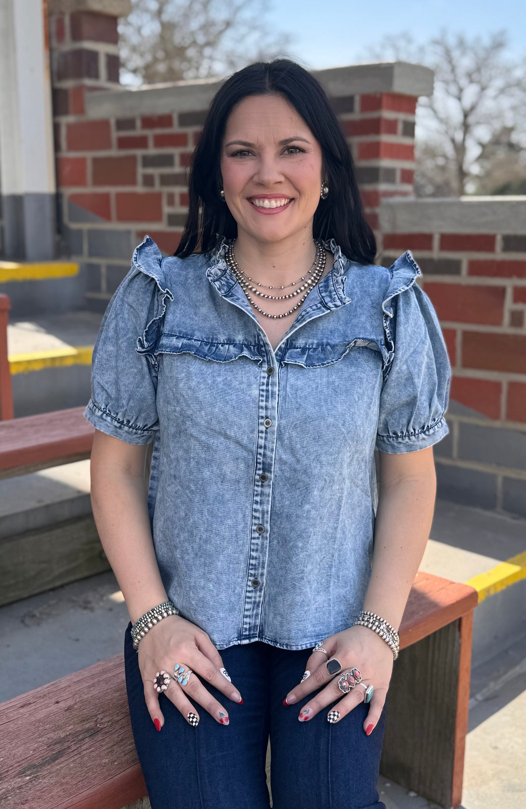 Light Denim Top