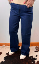 Load image into Gallery viewer, High Rise Dark Wash Wide Leg Jeans
