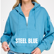Load image into Gallery viewer, 1/4 Zip Hoodie **9 COLORS**

