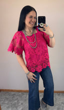 Load image into Gallery viewer, Floral Lace Square Neck Top **4 COLORS**
