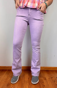 Pastel Lilac Bootcut Special A Jeans - PLUS