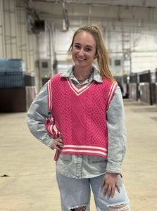 Double Side Tie Sweater Vest **2 COLORS**